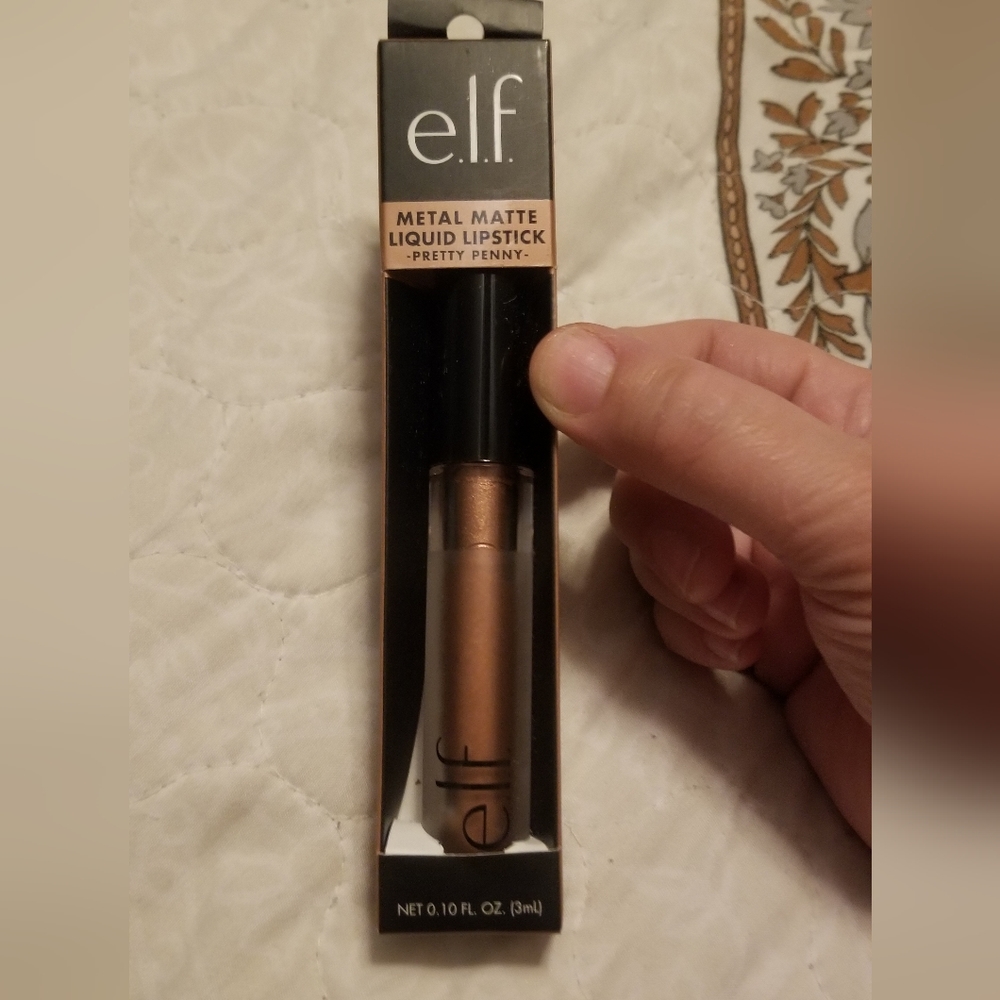 E.L.F.~MATTE METAL LIQUID LIP IN "PRETTY PENNY"  **DISCONTINUED**